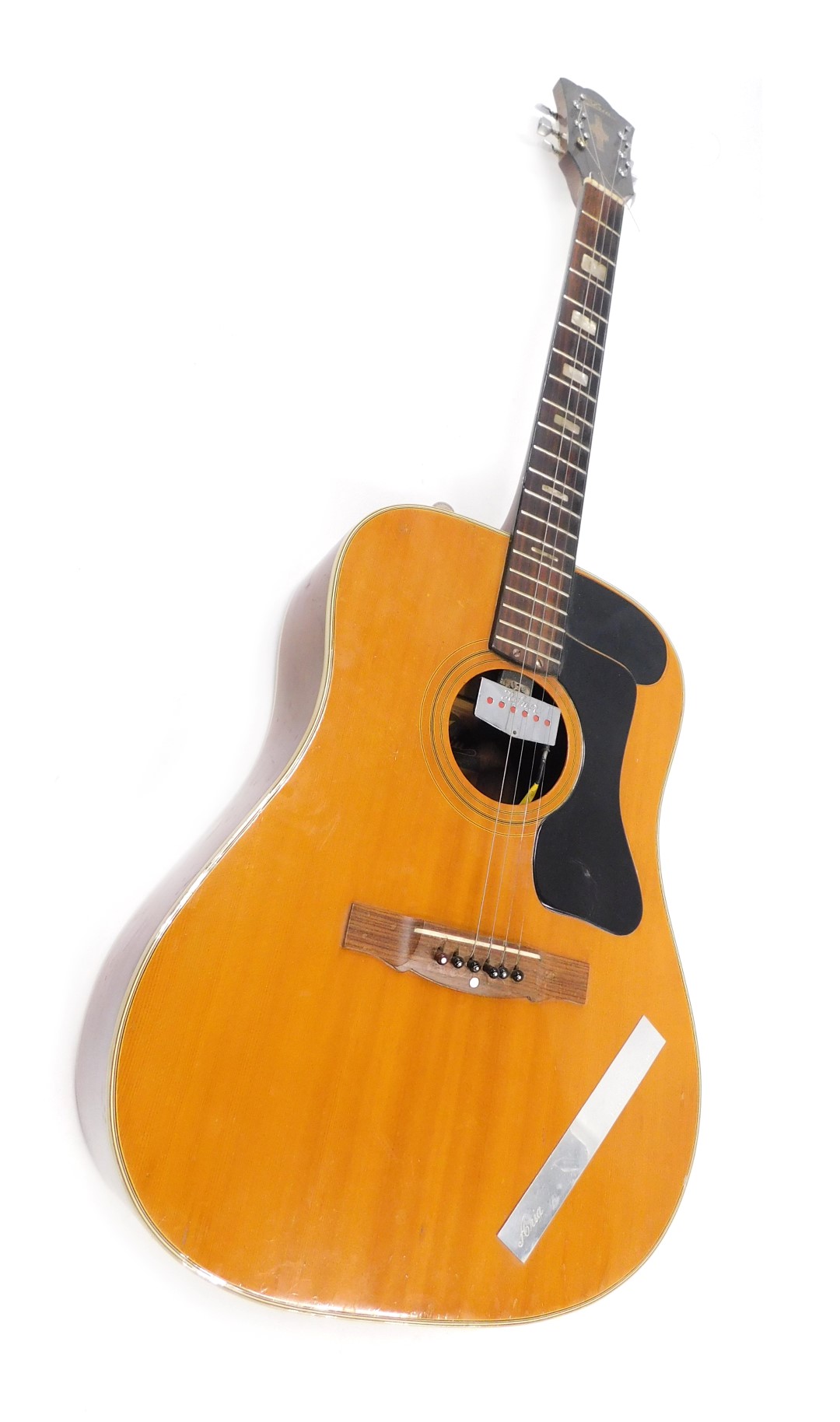 A John Pearse Aria Jumbo Model 3101 electro acoustic guitar.