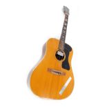 A John Pearse Aria Jumbo Model 3101 electro acoustic guitar.