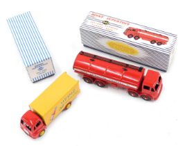 A late Dinky Supertoys Leyland Octopus Petrol Company tanker, boxed, and a Guy Heinz 57 Varieties lo