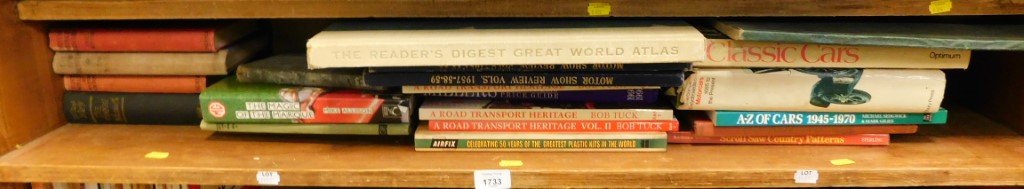 Car and transport books, Air Fix Great Plastic Kits, The Road Transport Heritage Book, A-Z of Cars 1