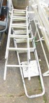 Two aluminium step ladders.