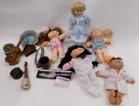 Leonardo collection dolls, baby Annabell, cabbage patch doll, etc. (1 box)