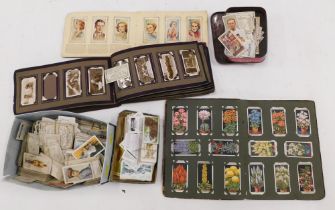 Cigarette cards, enclosed in two albums and loose, to include De Reszke, John Players cricketers, Po