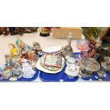 Household wares, comprising tureen and cover, decanter and stopper, Regency art figures, teapots, Ca