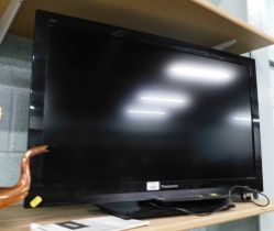 A Panasonic Viera 32" flat screen television, with remote.