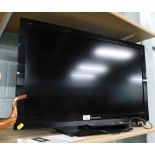 A Panasonic Viera 32" flat screen television, with remote.