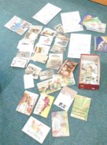 Lincoln City Open Day signs, small group of early 20thC postcards, cigarette card albums, etc. (1 tr