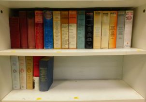 A group of Early Pears Encyclopedia, to include 1956-57, 1960-1961, 72nd to 77th edition, 80th editi