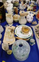 Collectors chins and effects, comprising Hornsea poodle jug, Wade tortoise, Spode Royal Jasmine jug,