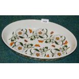 A Portmerion oval serving plate, with butterflies and daisies, 37cm diameter.