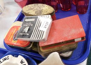 A group of advertising tins, for tobacco, to include Black and White cigarettes, Gold Block and othe