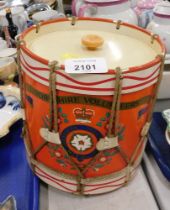 A Yorkshire Volunteers storage drum.