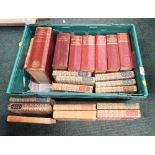 Various hardback books, to include Waverly encyclopedias, New English Dictionary, Sea Stories, etc.