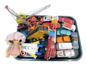 Diecast vehicles, play worn, to include Matchbox Y8 Models of Yesteryear, and various others, unboxe