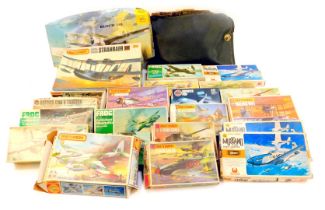 Matchbox Airfix and Revell models, aircraft, Army, Navy and others. (1 box)