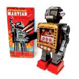 A Horikawa 1960s battery operated attacking martian, boxed.