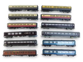 Hornby OO gauge coaches, including The Royal Train coaches, Golden Arrow first class coach, The Cale