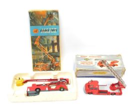 A Dinky Supertoys 956 turntable fire escape, with windows, boxed, and a Corgi Toys 1127 Simon Snorke