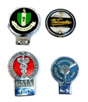 Four car badges, comprising Lincolnshire Automobile Club car badge, British Medical Association car