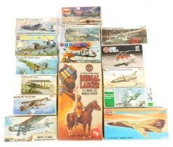 A quantity of Airfix and other model kits, comprising General Dynamics F-111E, Ford Tri Motor, Brist