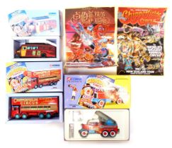 Corgi Classics Chipperfield Circus diecast, comprising 17801 Scammell Constructor Cannon and Ringmas