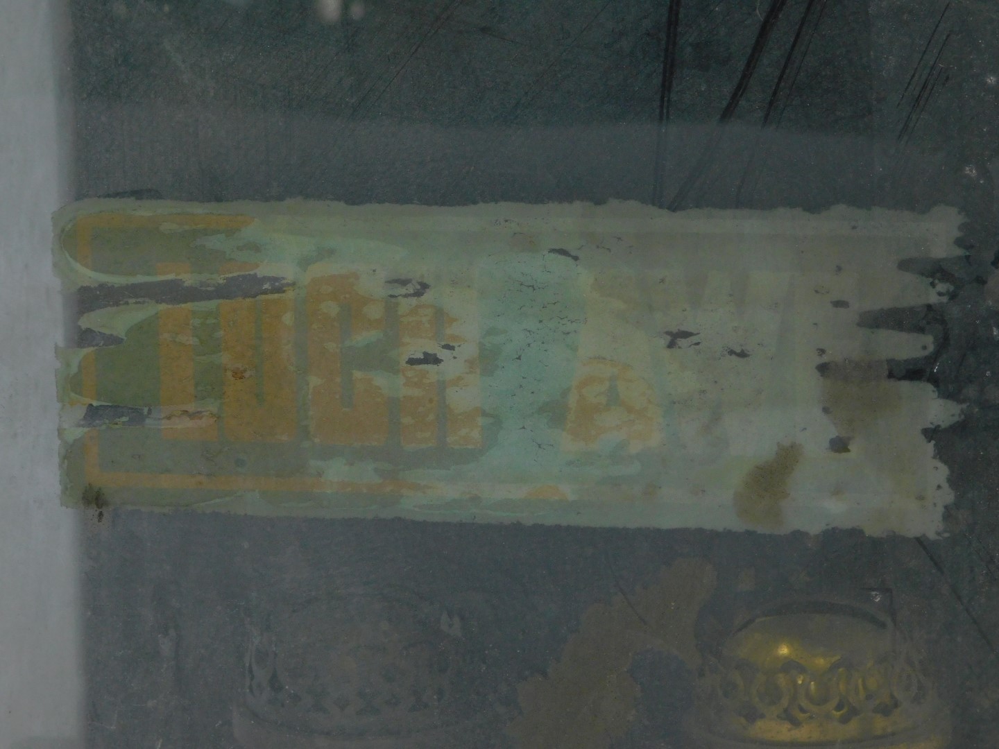A rare late 19thC Waterfall railway platform lamp, for 'Loch Awe' Caledonian Railways, the lower tie - Image 3 of 6