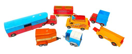 Diecast Corgi and other vehicles, to include Chipperfield Circus truck, Pinder Jean Richard Chevrole