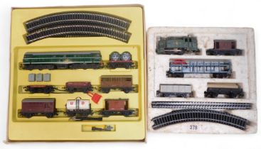 A Hornby Railways RS651 Freight Master set, and a Jouef train set. (2)