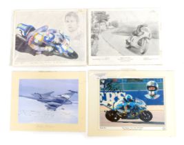 After Steve Thompson. Against The Odds, Mike Hailwood, Honda 500cc limited edition print no. 256500