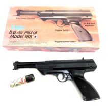 A Daisy BB air pistol, model 188, boxed.