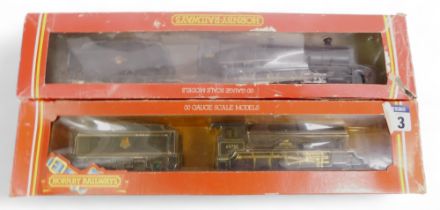 Hornby OO gauge locomotives, including a class D49 locomotive The Pytchley in BR lined black, and a