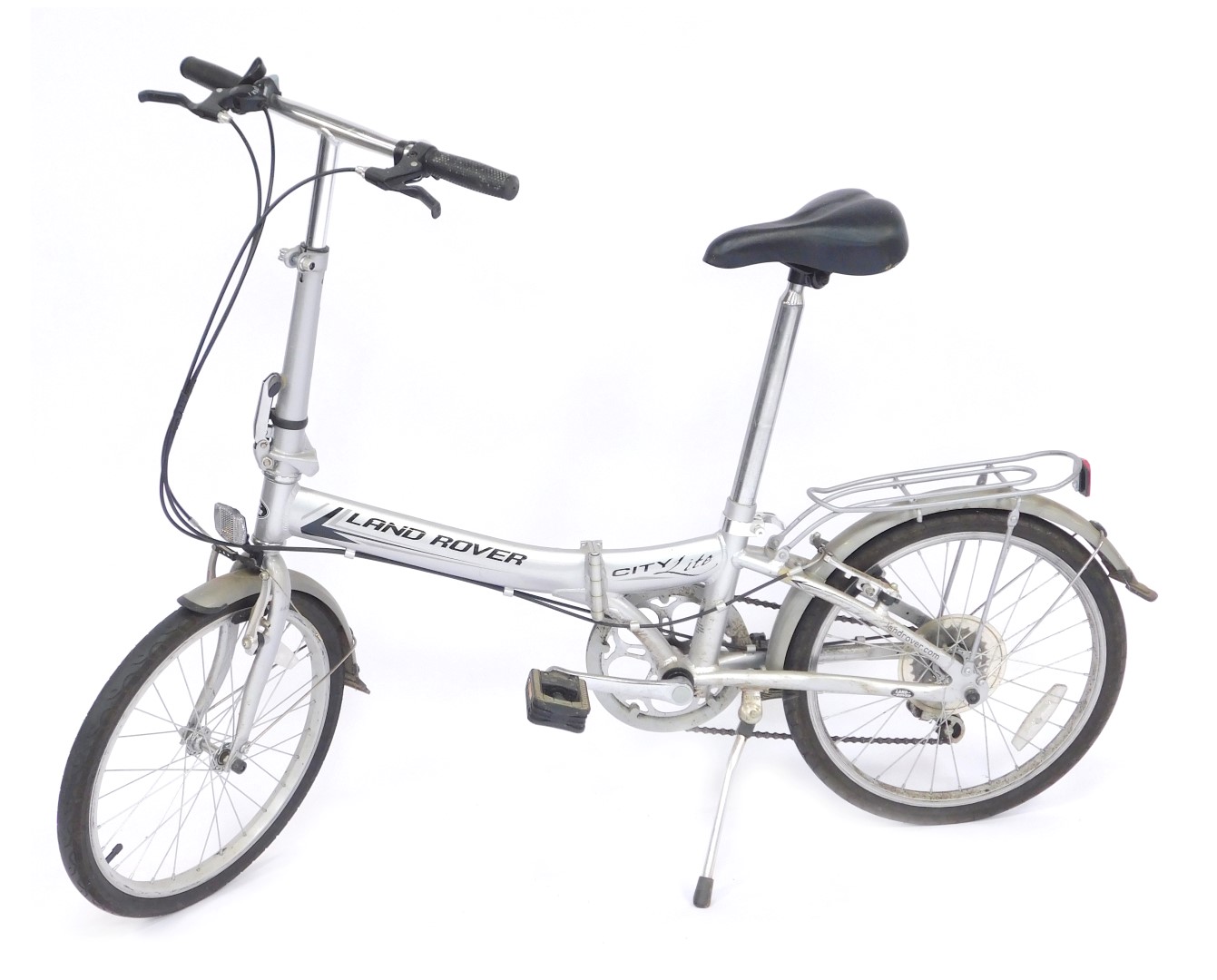 A City Lite Land Rover folding bicycle.