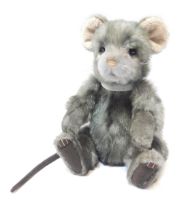 A Charlie Bears grey mouse, CB151576, bearing label, 31cm high.