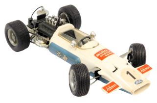 A Schuco Bradham Ford Formel I clockwork F1 car, model 356175, no key.