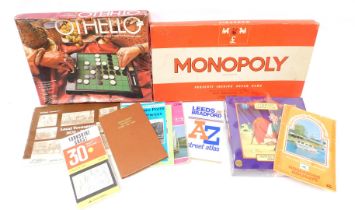 Books and games, comprising Wallace and Gromit A Cracking Good Game, Monopoly, Hobbycraft Airkit, Ho