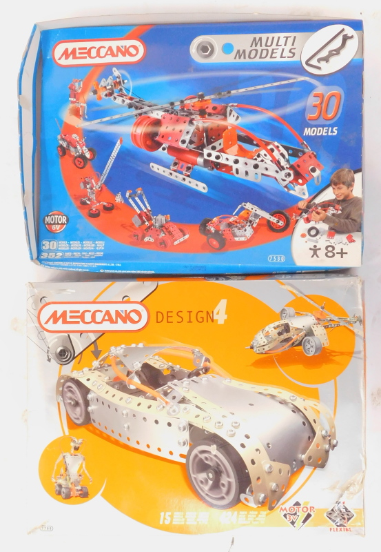 Meccano, to include Design 47700, set 7530, motorised construction set number 3, Meccano motorised h - Image 2 of 4