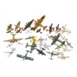 Built model planes, mainly Japanese WWII era, including Mitsubishi A6M3 type 32, Mitsubishi A6M5 653
