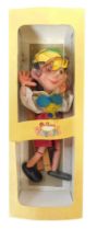 A Pelham Puppets Pinocchio, boxed.