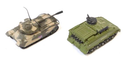 Two Corgi diecast armoured vehicles, comprising The Centurion mark 3 tank and the Dinky Toys Alvis S