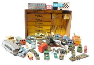 Dinky, Matchbox, and other play worn diecast vehicles, including Dinky Supertoys 20 tonne lorry moun