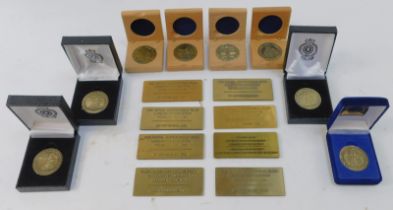 A group of Royal Automobile Club medallions, each in presentation case, together with a quantity of