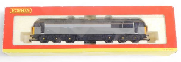 A Hornby OO gauge class 56 diesel electric locomotive, 56063, in Train Load grey livery, R2576, boxe