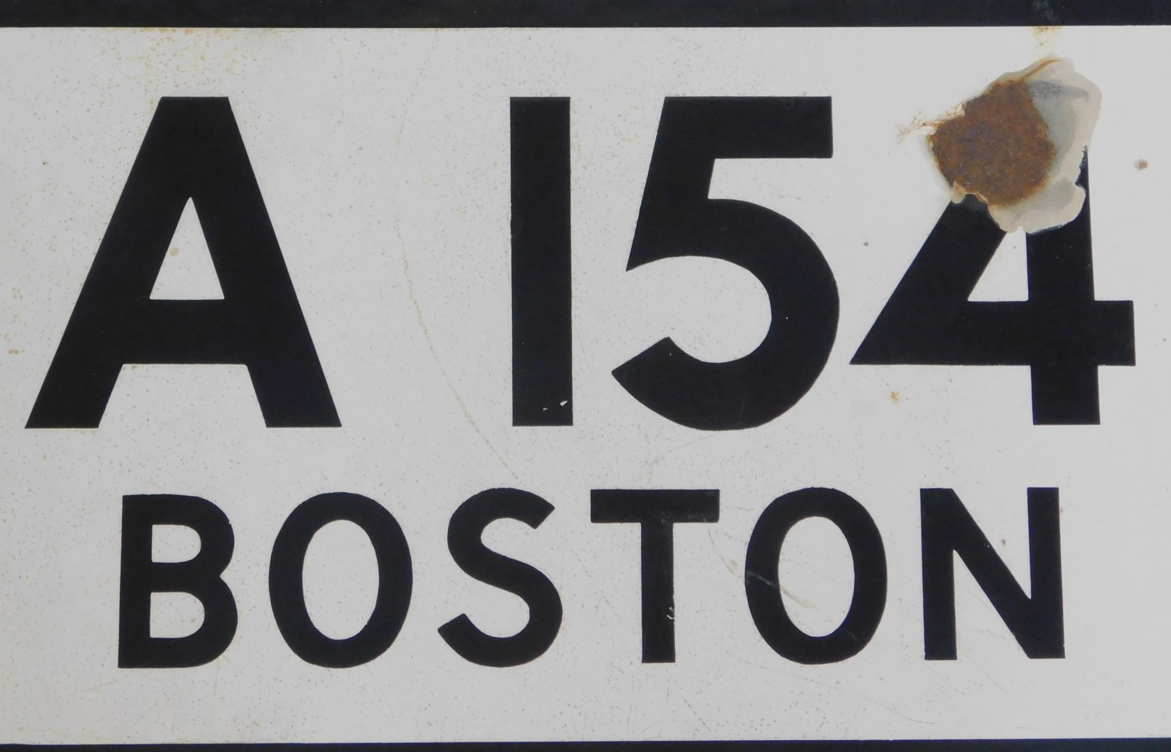An RAC enamel road sign, for the split division between the A17 Holbech A154 Boston A154 Donington, - Image 3 of 4