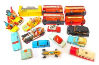 A group of Corgi and other collector's vehicles, to include London Buses, Whizz Wheels, Noddy Cars,