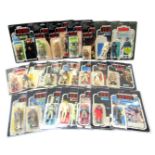 A group of Star Wars Return of the Jedi collectors figures, in open packs, to include Ree Yees, Teeb