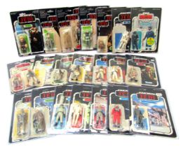 A group of Star Wars Return of the Jedi collectors figures, in open packs, to include Ree Yees, Teeb