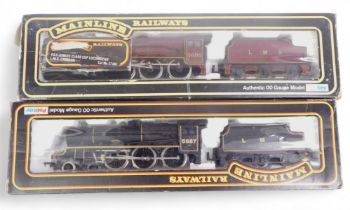 Mainline Railways OO gauge Jubilee class 5XP locomotives, including 5687 Neptune in LMS black, and 5