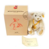 A Steiff Danbury Mint Millennium bear, with certificate of authenticity number 28276, boxed.