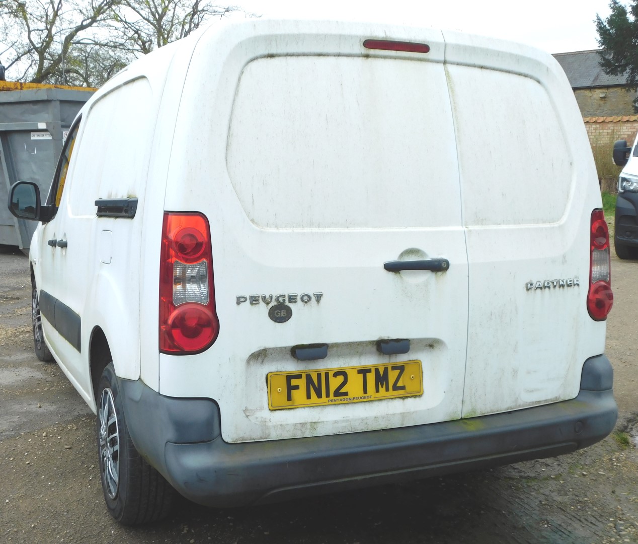 A Peugeot Partner van, registration FN12 TMZ, in white, manual, current mileage 78,170, no V5, MOT e - Image 2 of 5