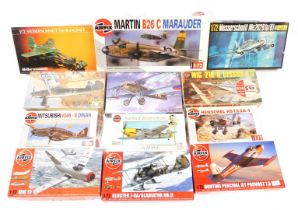 Airfix and Heller and other model kits, including Hunting Percival Jet Provost T3, Mig 21C and Cessn